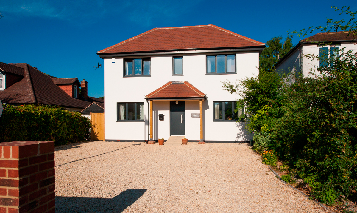 Contemporary home built with H+H Celcon aircrete masonry