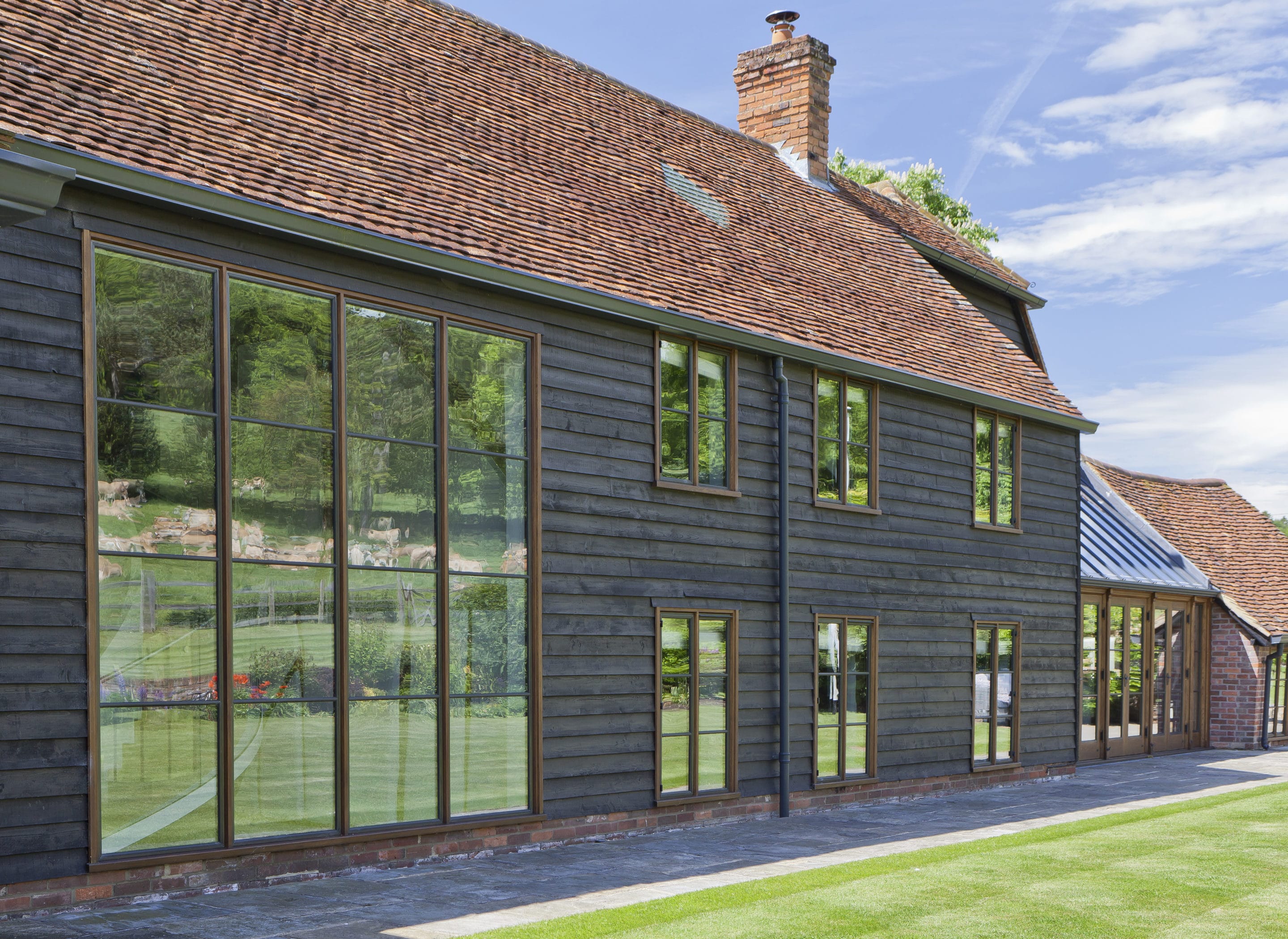 Black clad house