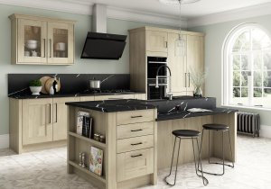 Natural oak solid wood kitchen