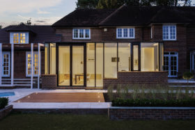 Large glazed extension