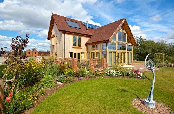 Contemporary oak frame self-build