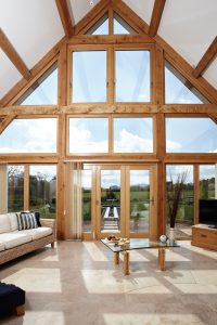 Contemporary oak frame self-build