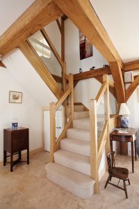 Contemporary oak frame self-build