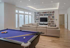 Games and relaxation room by London Basement