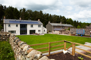 Traditional timber frame eco home