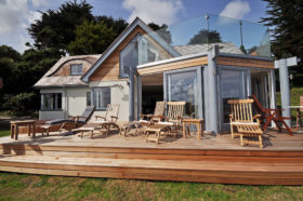 Timber frame self-build on the Cornish cliffs