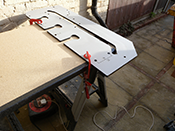 Clamp worktop template