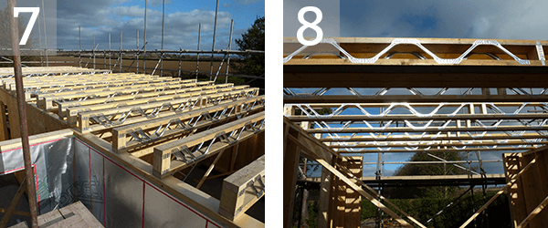Posi joists form the first floor structure