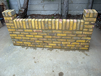 Step 11 brush down the brick