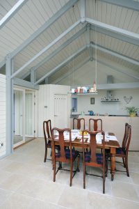 Timber frame traditional Scottish farmhouse