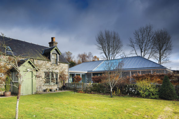 Scottish farmhouse with contemporary extension