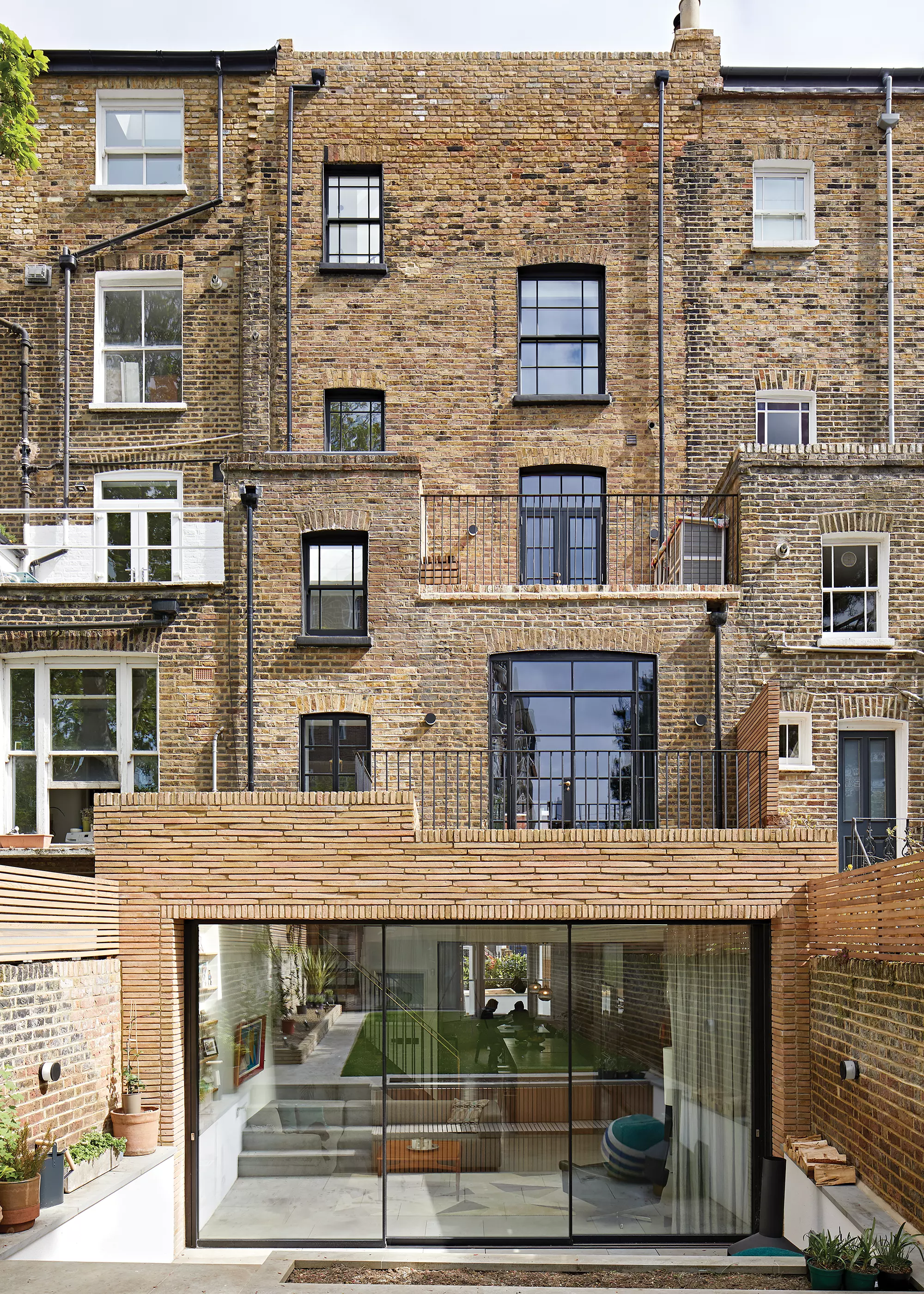 Handmade brick Victorian terraced house by Paul Archer Design