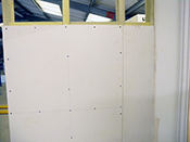 Step 9 keep factory edges of plasterboard together
