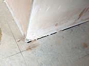 Measuring the length of the skirting