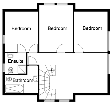 Three bedroom house plans