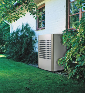 Air source heat pump exchanger