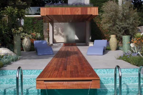 Q-Deck's lyptus decking at Chelsea Flower Show