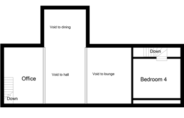 Four bedroom uk house plans - first floor