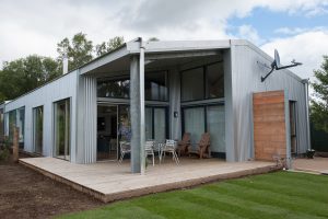 Dutch barn built in 1992 converted into a stylish, contemporary home