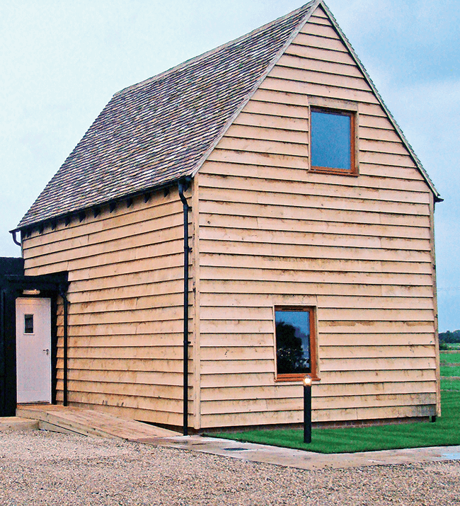 Featheredge green oak from BG Timber