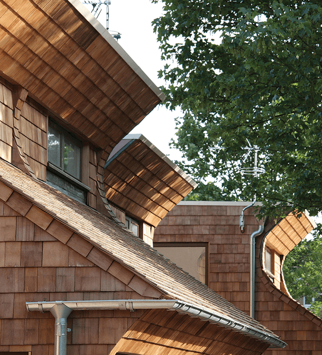 Western Red cedar shingles by John Brash