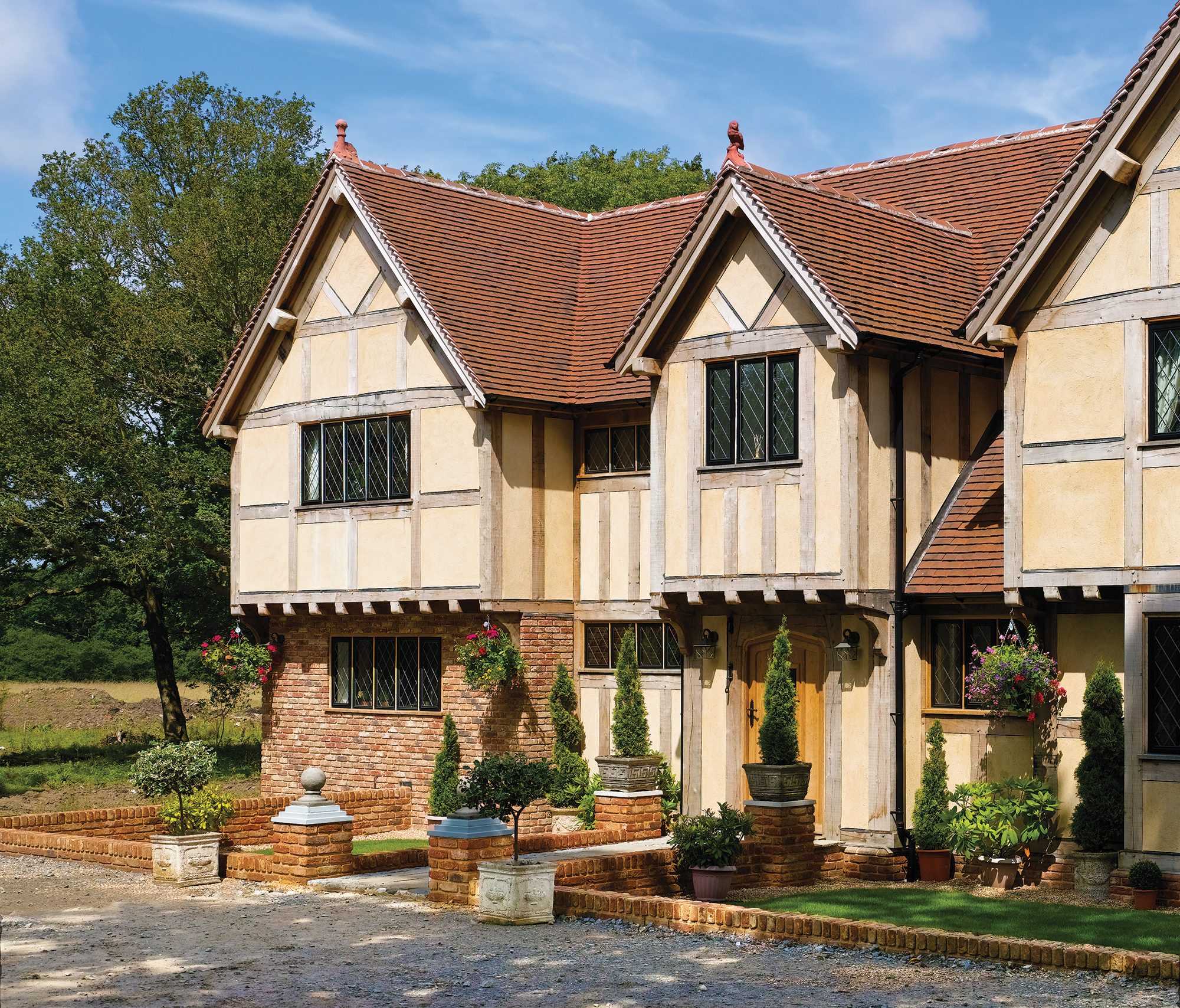 Oak frame Tudor-style home