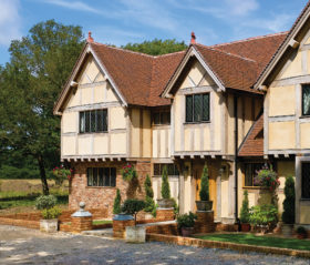 Oak frame Tudor-style home