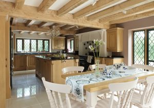 Oak frame Tudor-style home