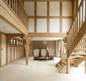 Oak frame Tudor-style home