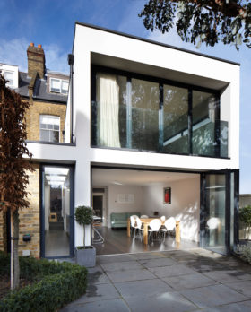 Contemporary extension to an Edwardian home