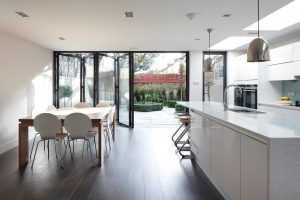 Contemporary extension to an Edwardian home