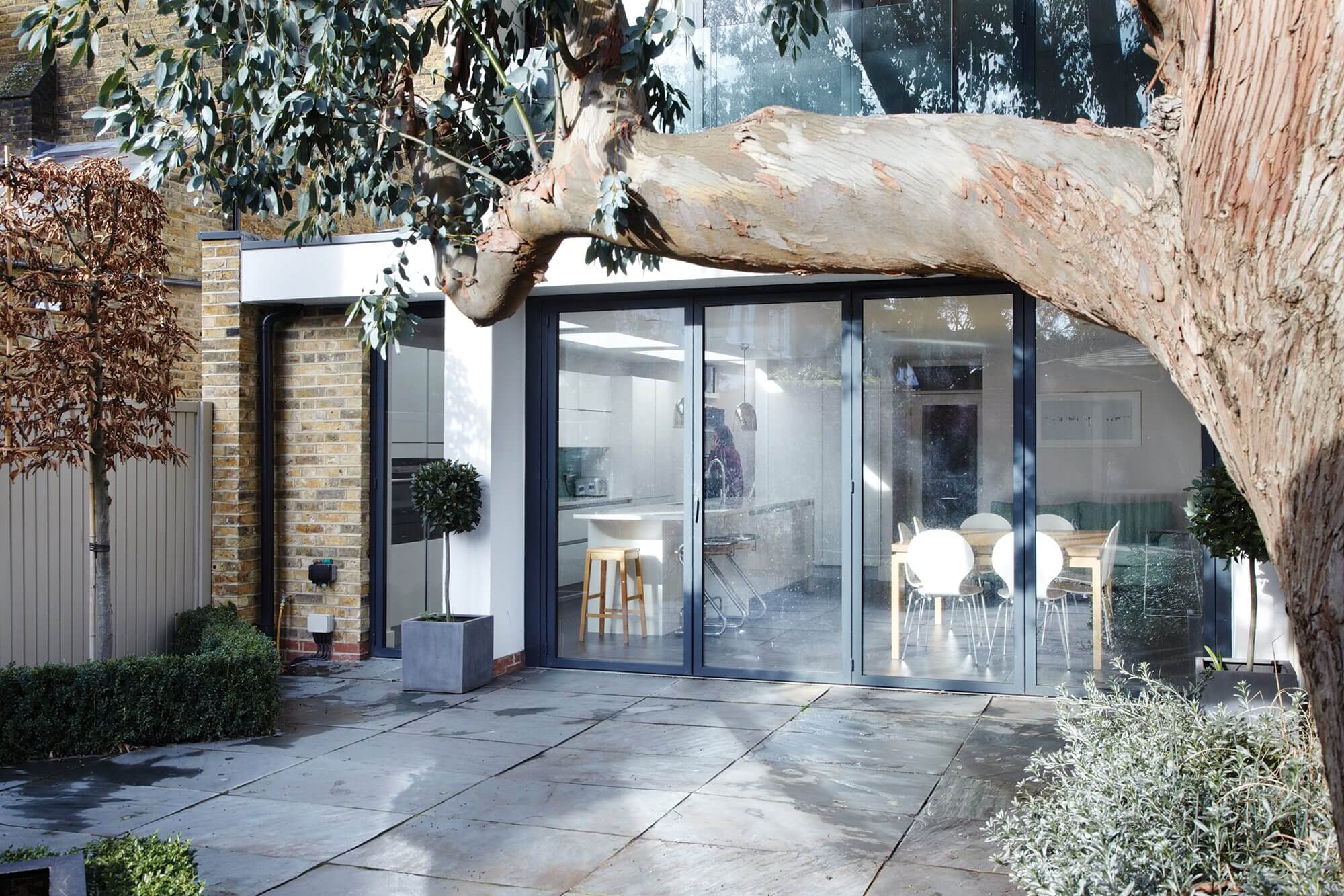 Contemporary extension to an Edwardian home