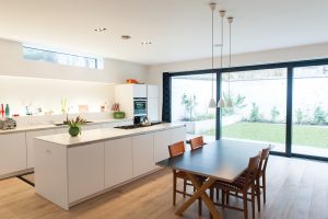 Contemporary shop conversion with timber cladding