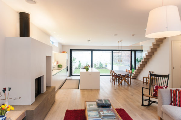 Contemporary shop conversion with timber cladding