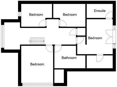 UK house plans for four bedroom minimalist eco home