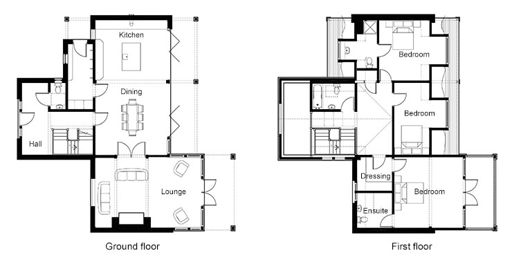 oak frame home floor plans