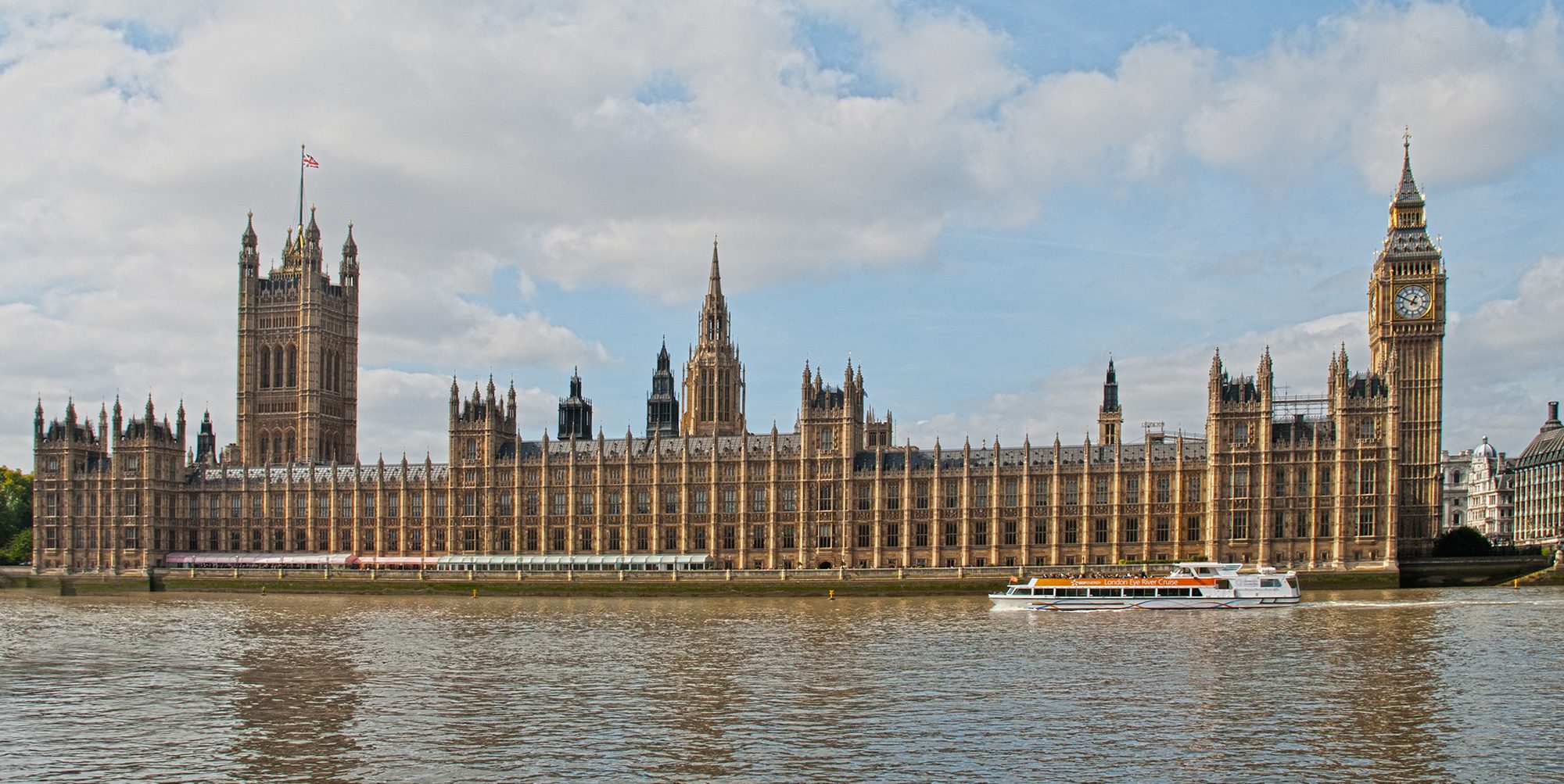 UK Parliament as seen from outside