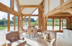 Heritage brick and oak frame self-build