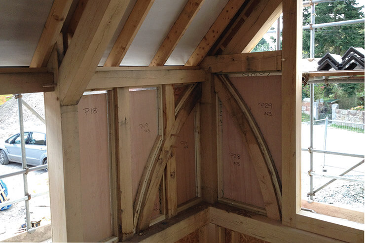 oak frame first floor interior