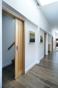 Timber frame larch clad self-build