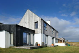 Timber frame larch clad self-build