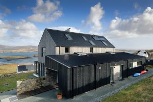 Timber frame larch clad self-build