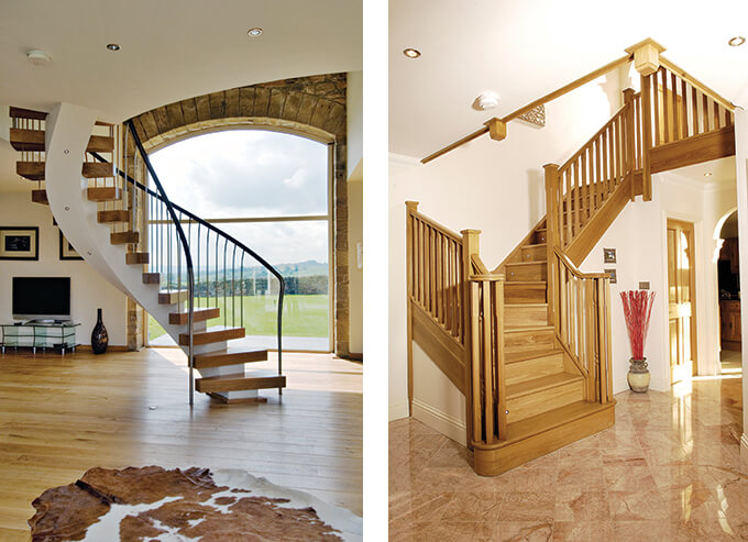 Bisca helical staircase and Jeld-Wen staircase 