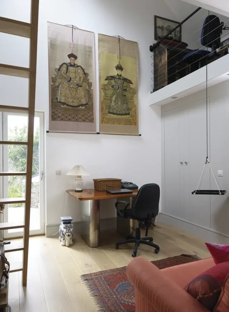 Office space with ladder