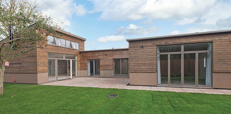 timber clad Scandinavian style house