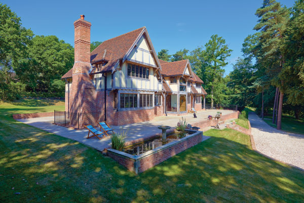 Oak frame Tudor-style home