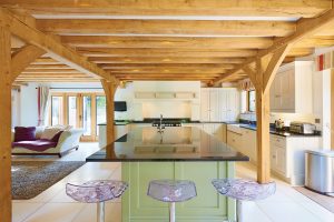 Oak frame Tudor-style home