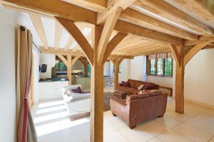 Oak frame Tudor-style home