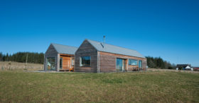 Agricultural-style timber frame self-build