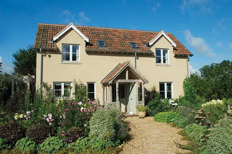 extension with reclaimed clay roof